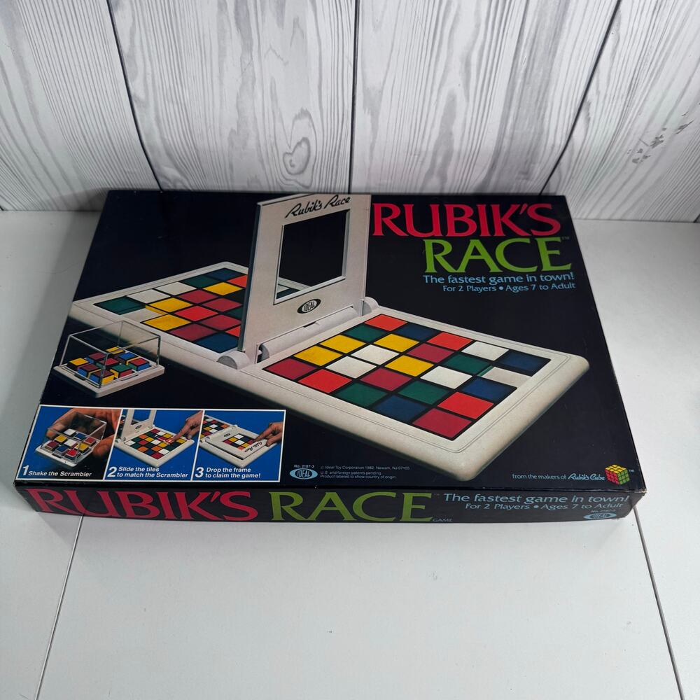 Vintage 1982 Rubiks Race Game by Ideal Complete in Great Condition